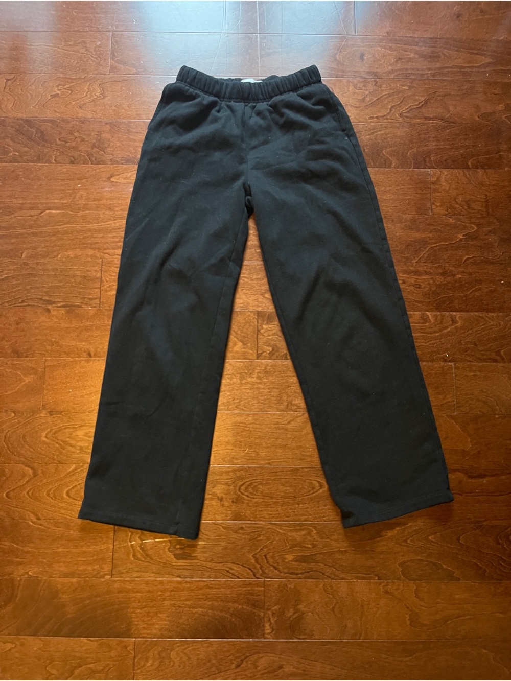 Urban Planet Black Elastic Waist Track Pants